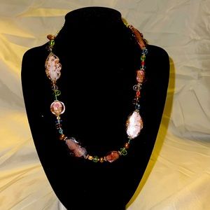 Pastel beaded Premier necklace.